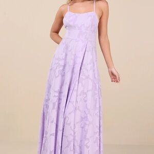 Lulu's Light Purple Maxi Dress